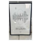 Reflections of St. Louis drawing by John Pils,