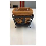 Longaberger seedling basket with protector in a