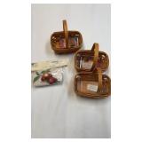 Longaberger (3) parsley basket, two with