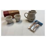Longaberger pottery two pack of votive cups