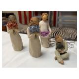 (4) Willow Tree Figurines
