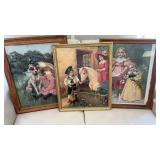 (3) vintage portraits, 1887, 1905