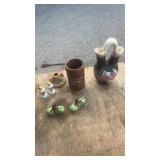 Vintage salt and peppers, pottery itemsHOZONI