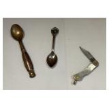 Vintage Thailand Brass Baby Spoon, Nashville TN