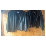 2 leather coats, men's Winlit size medium and a