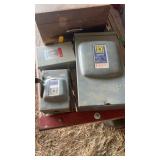 Three electrical boxes