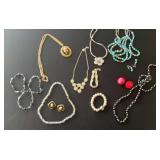 Large lot of costume jewelry includes turquoise