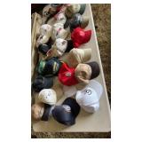 Large collection of hats including combat,