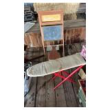 Childï¿½s chalkboard set and ironing board