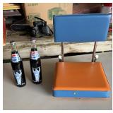 Illini memorabilia including seat & Pepsi bottles