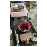 Stainless steel bowls, Pyrex, bases, cookware