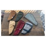 (6) Handgun cases assorted sizes