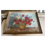 Framed needle work