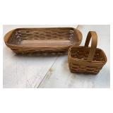 Longaberger salt and pepper basket 2003 and