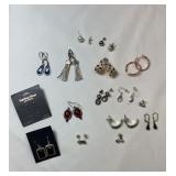 (14) very nice costume jewelry lot earrings
