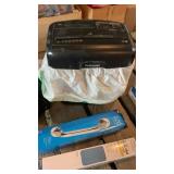 Paper shredder and dust buster with attachments