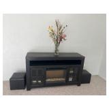 Electric Fireplace with 2 Hassocks