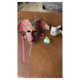 Masquerade mask, and collectibles