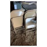 Four folding chairs