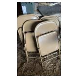 Six folding chairs