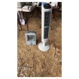 Portable heater and fan