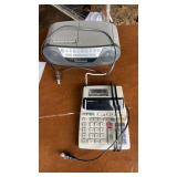 Sony radio, and calculator
