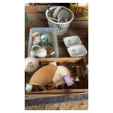 Crystal, assortment of glassware and