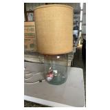 Glass bottle lamp Owens Illinois bottle with
