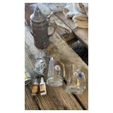 Glassware, including wine, glasses, beer mugs,