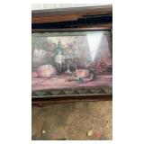 2 Pictures one painted second picture
