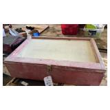 Glass top display box