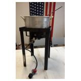 Fish Fryer Set,  21 inch tall Welded Stand,