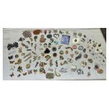 Very large lot of pins, stick pins, some vintage &
