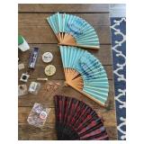 Vintage Lot of Misc items including Admiral Fans,