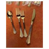 Rogers Flatware & Hostess Set "Golden Drama"