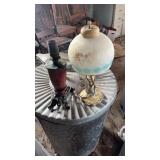4 antique lamps