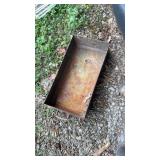 Large iron pan approximately 15ï¿½ x 32ï¿½