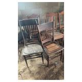 Several old chairs