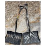 Two snow shovels
