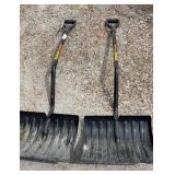 Two snow shovels