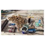Impact sockets, clip, pens, chicken, feeder rope,