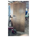 (2) 36 x 80 solid core wood doors with steel