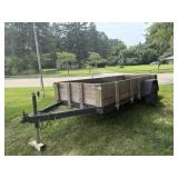 4 ft 6 inch x 12 ft Single Axle Trailer