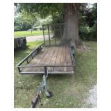 5 x 10 Single Axle Trailer with Ramp
