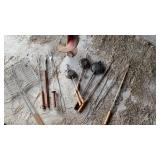 Fire, accessories, roasting sticks