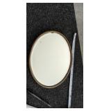 Brass mirror, vintage NY