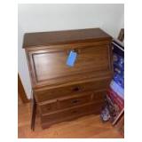 Wooden Secretary - 31" x 18" x 42" and contents Wooden Secretary - 31" x 18" x 42" and contents