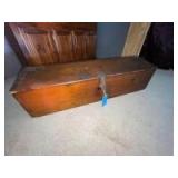 Vintage Wooden Foot Locker - 4