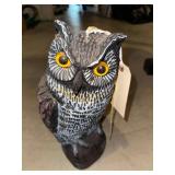 Plastic Owl Figurine - 16in Tall