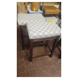 2 upolstered Counter High Stools